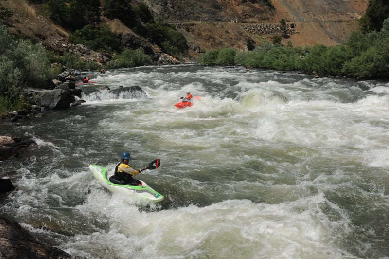 Kayaking Right Line at Rattlesnake