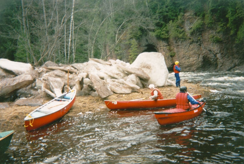Ice piles in early spring (only 1.6')