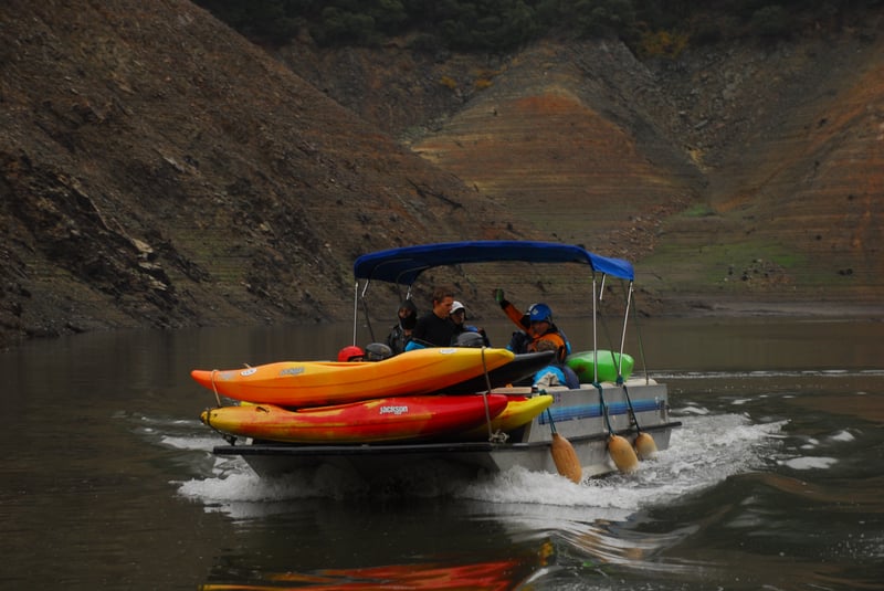 Shuttle Out on Oroville Reservoir