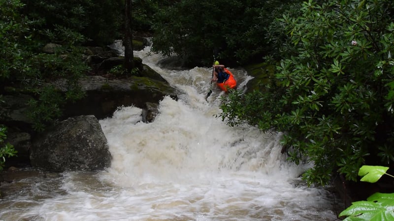 Matt on New Years Creek into Thunderhole Creek