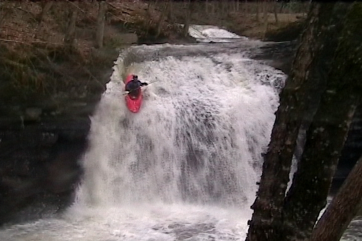 John running Upper Seneca Falls