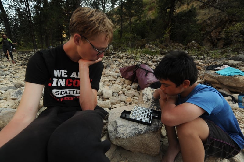 Chess at Rabbit Creek Camp