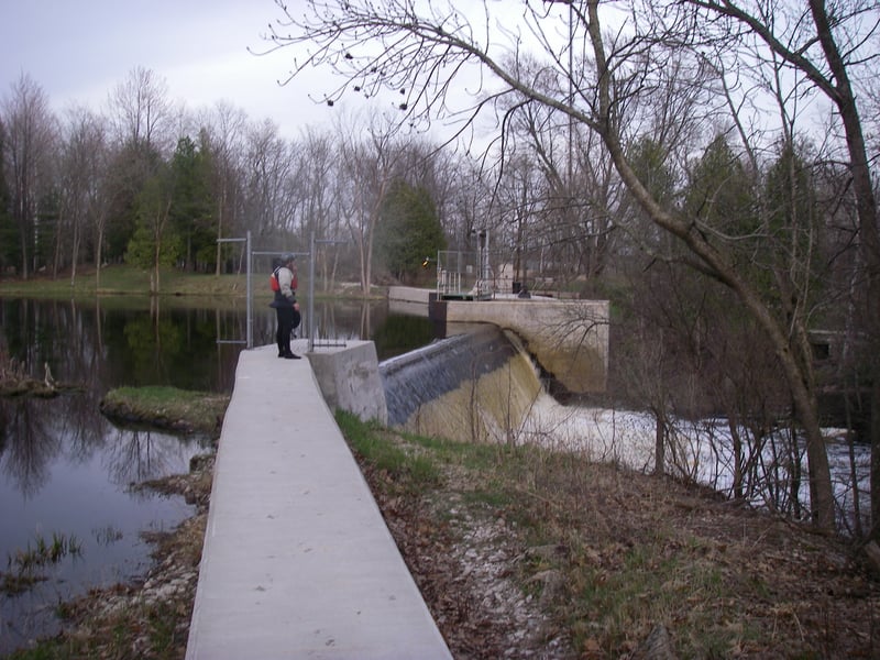 Dam above big falls
