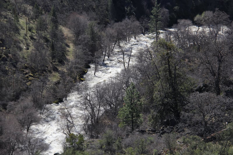 Copco 2 Dam Spill into Wards Canyon