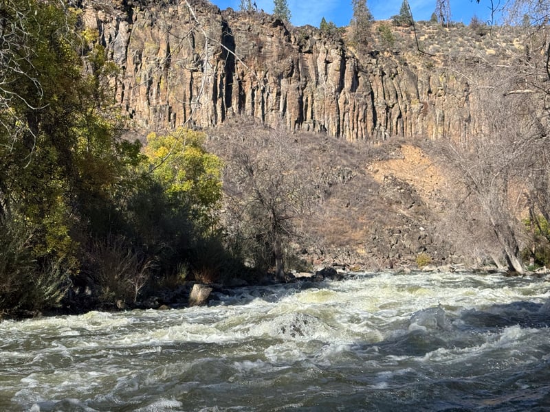 Upstream view of rapid