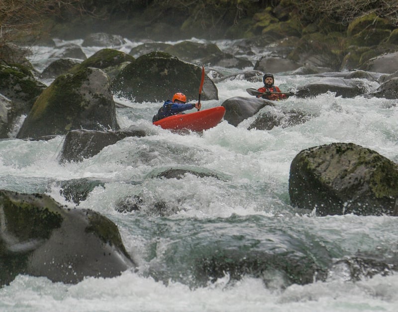  on Willamette, N. Fork of Middle Fork @1) Top of the Miracle Mile through The 