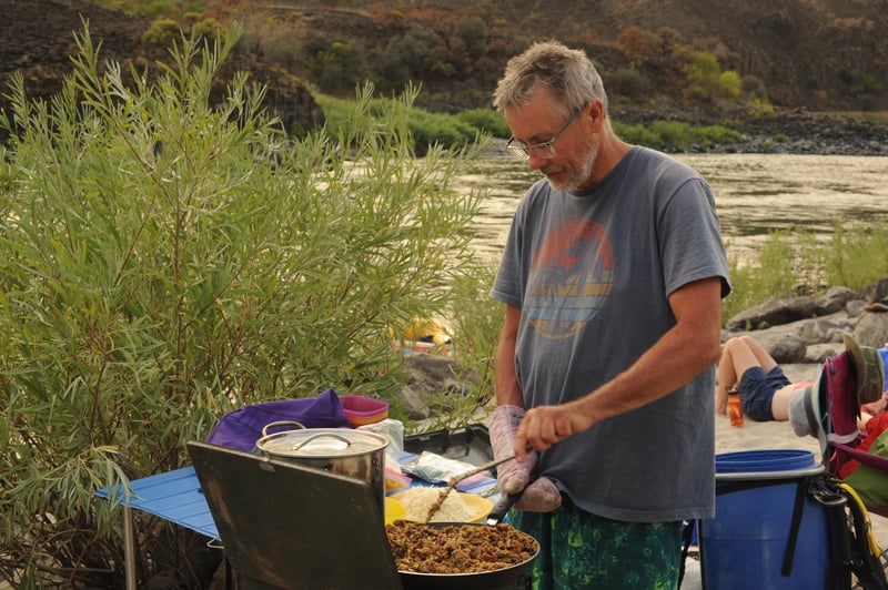 Cooking Dinner at Wapshilla