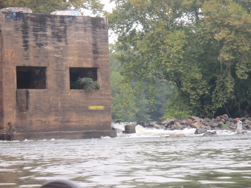 looking upstream at the mill rapid @low