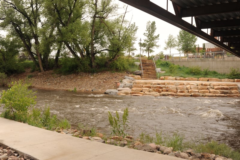 Whitewater Park Lower Stairs Take-Out River Right