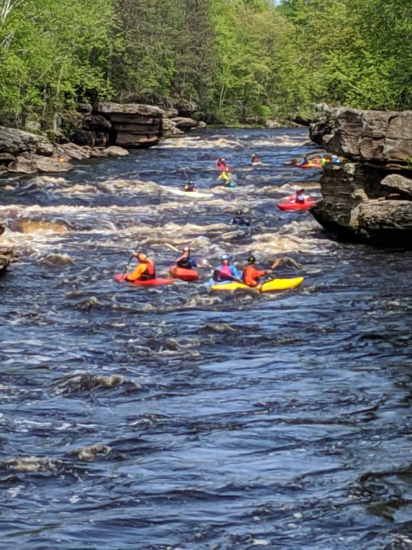 Kettle @B) Banning State Park to Sandstone (2.8 or 4.3 miles)