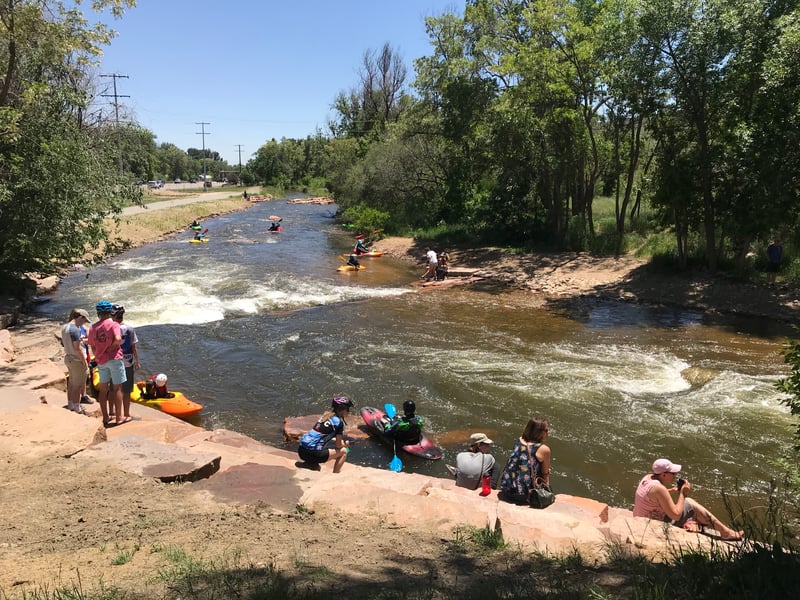 Spectators at the Lyons Play Park