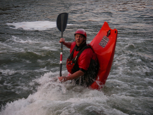 Steve enjoying the Virginia Chute