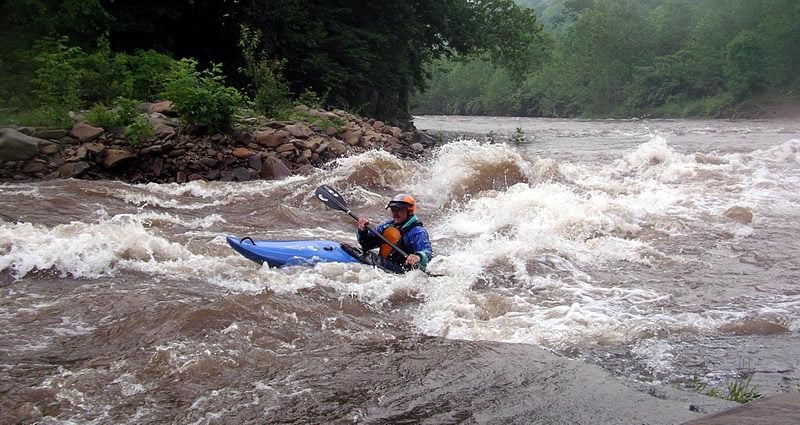 Surfing at the Laurel Fork Confluence