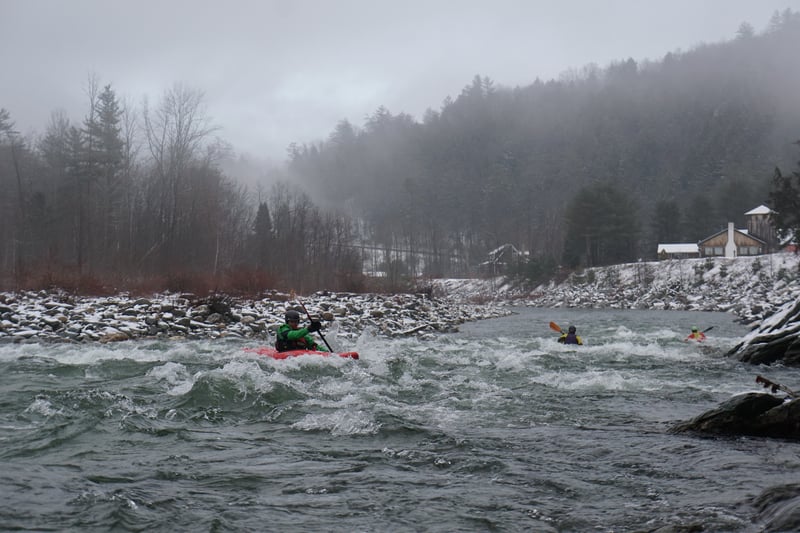 One of the more challenging rapids between Blackmer Blvd and Gaysville