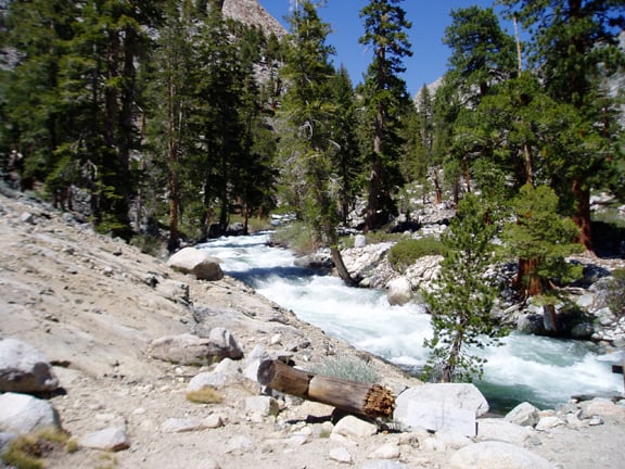 Attractive whitewater upstream on Piute Creek