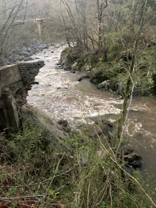 Dam at Erect Rd