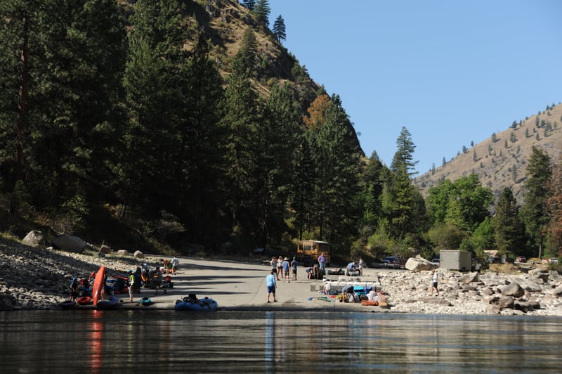 Approaching Carey Creek Ramp