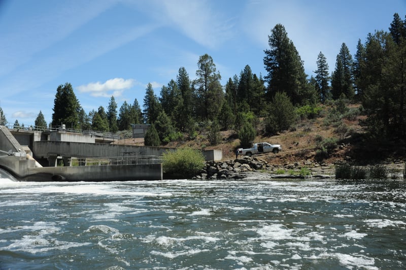 Keno Dam, river left access