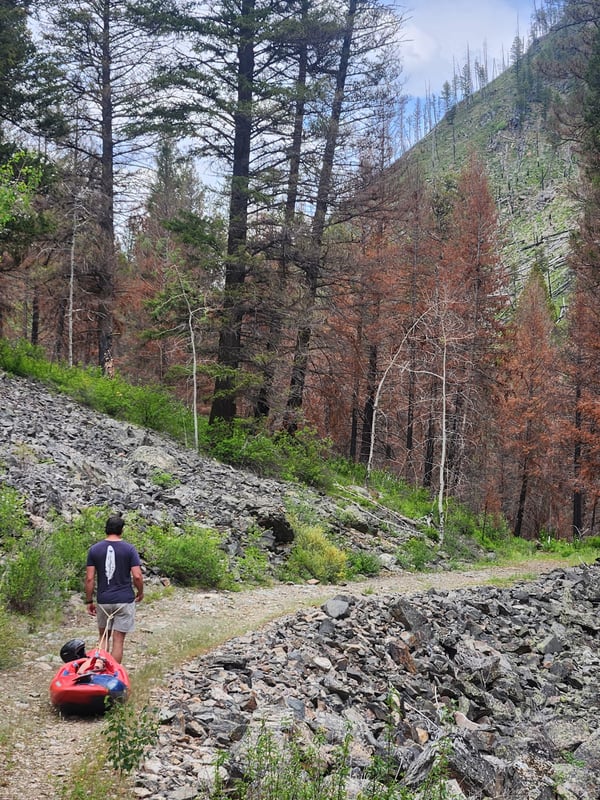 Hiking in to Smith Creek
