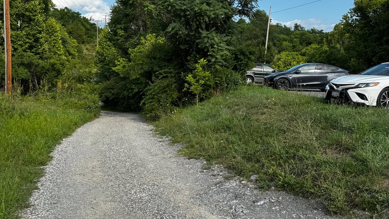 Rt 45 Access, to lower parking lot