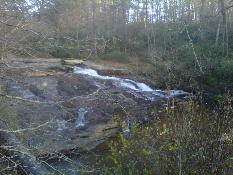 Long slide right above falls