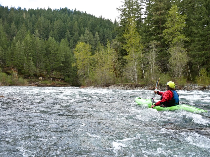  on Santiam, Little North @5. Elkhorn Valley Campground to N. Santiam River