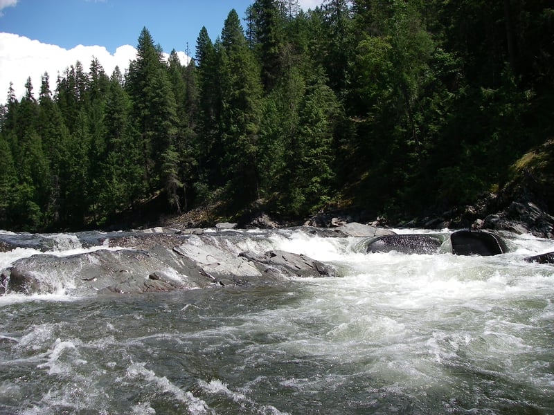 Bad line through the "weir"