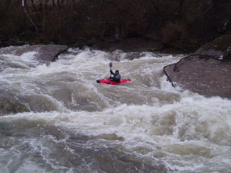 Dave Packie in the Waterville Ledges at 3'