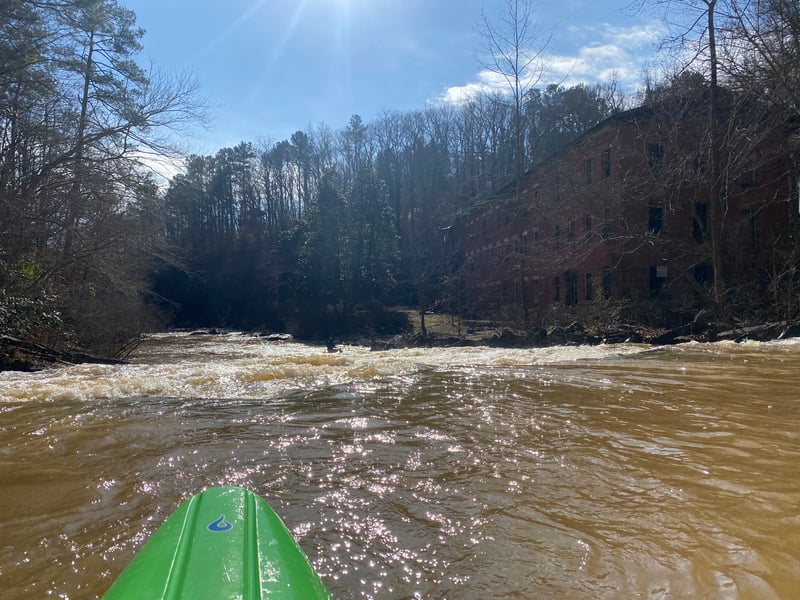last rapid in the gorge