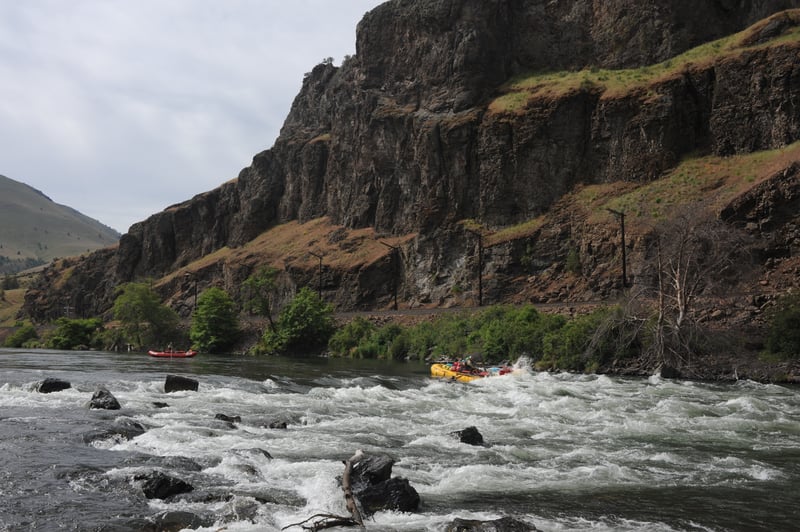 Gear Boat Through Four Chutes