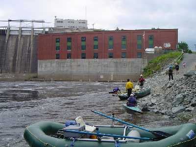 Harris Dam at Kennebec put in
