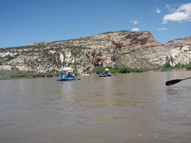 Entering the Yampa Canyon
