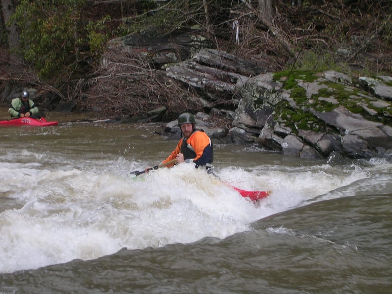 Ronnie Dilbeck at the surfing hole below Edge of the World