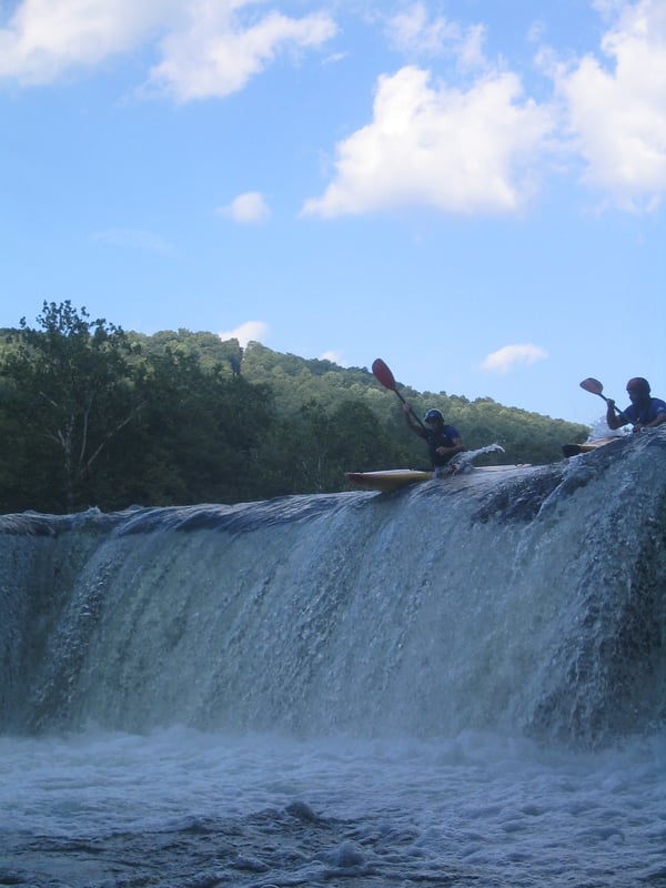 1st drop of the falls