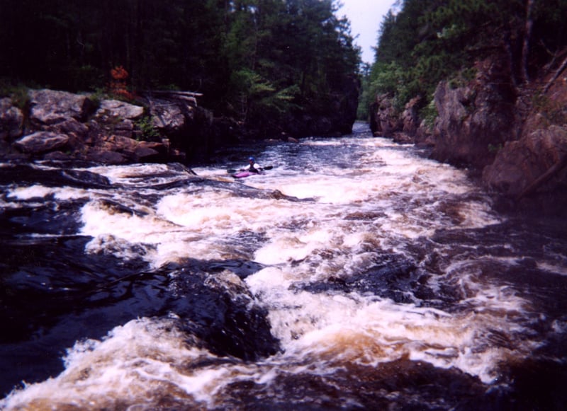 Vermilion Gorge below first 2 ledges