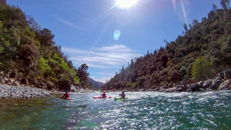 Typical scene on Lower North Fork