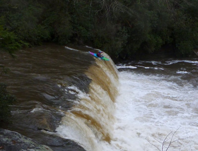  on Little (Fr.Broad trib) @2. Base of Triple Falls to Hooker Falls