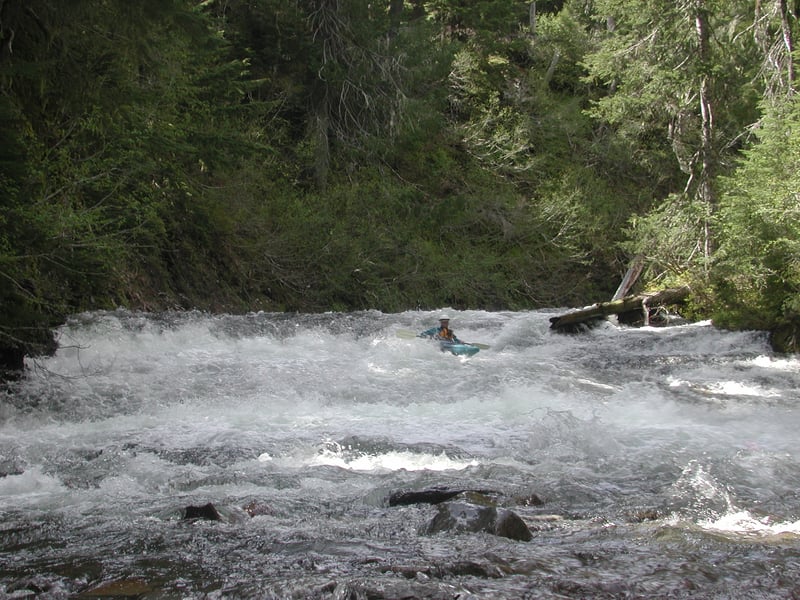 Slide, early in run