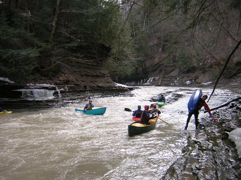 narrow section (Corkscrew rapid)