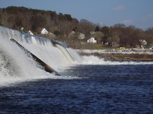 Cherokee Falls dam from river right