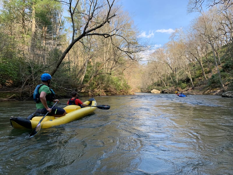 Typical scenery in the wooded section