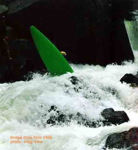 Bridge Falls Drop kayaker 3