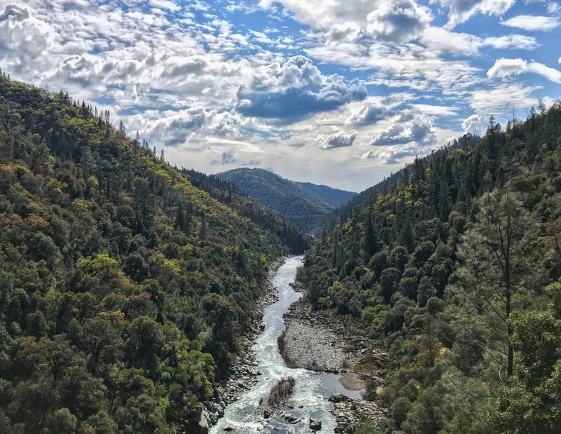 Canyon overlook from the shuttle road