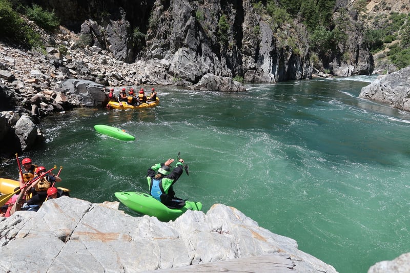 Seal Launch Below Big Falls