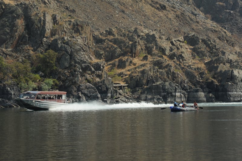 Jet Boat Raft Encounter