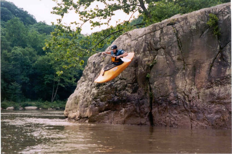 Jump Rock in a Spud Boat