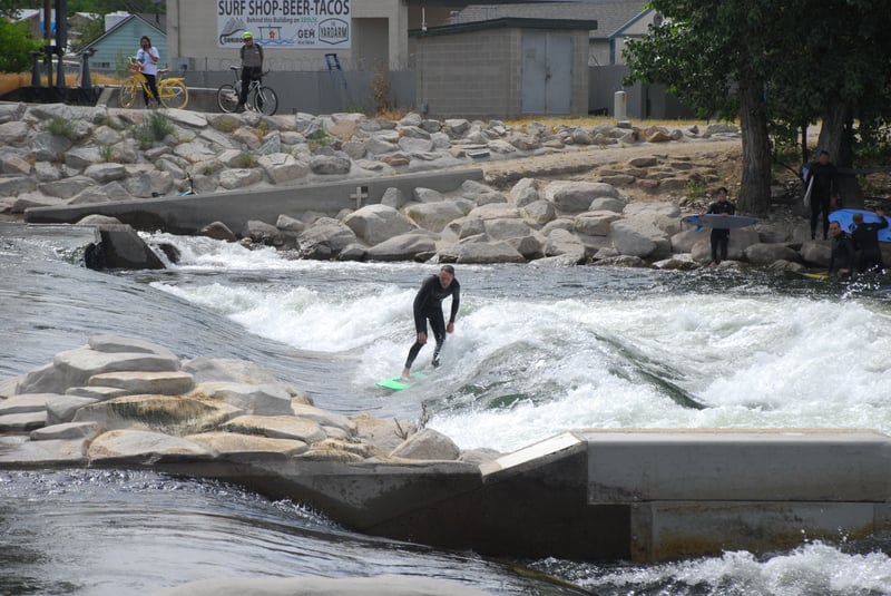 Surfing at the Whitewater Park