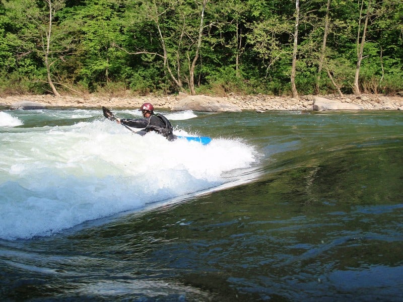 Surf spots below Bruner Run takeout