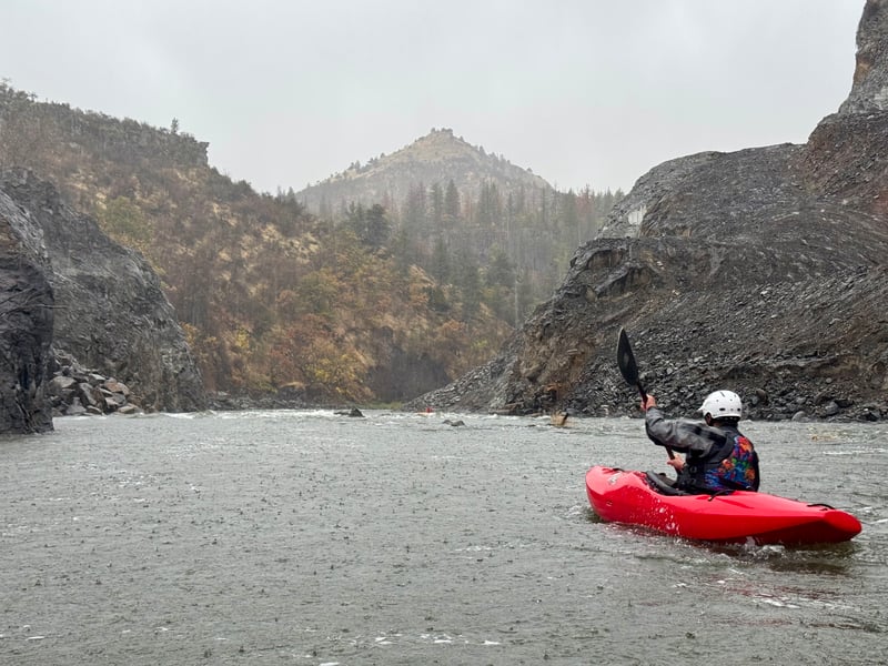 Eric Approaching the Start of Bogus Tom Rapid