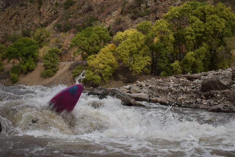 Super fun new boof on new superstition rapid 